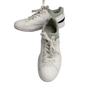 ON Running The Roger Center Court White Leather Sneakers Tennis Shoes Womens 7